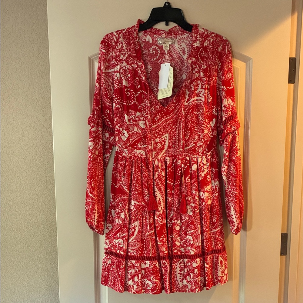 B.O.G. Collective Paisley BOHO Dress size S NWT